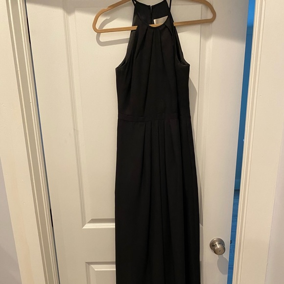 Long black chiffon dress - Picture 2 of 7